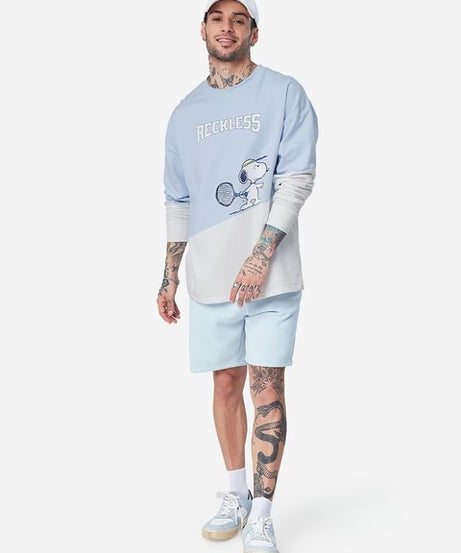 Peanuts Reckless Oversized Full Sleeve T-Shirts