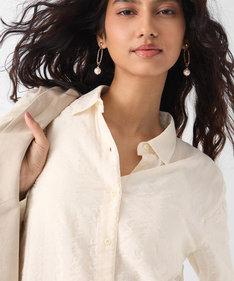Textured Almond Women Shirts