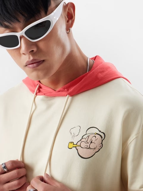 Popeye Thinking Hat Hooded T-Shirts