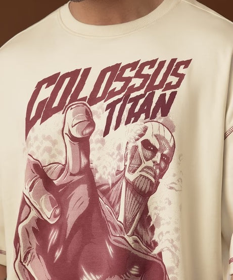 Attack On Titan Colossus Super Oversized T-Shirts