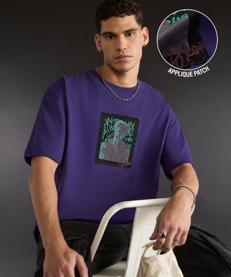 DC Joker Patch Oversized T-Shirts