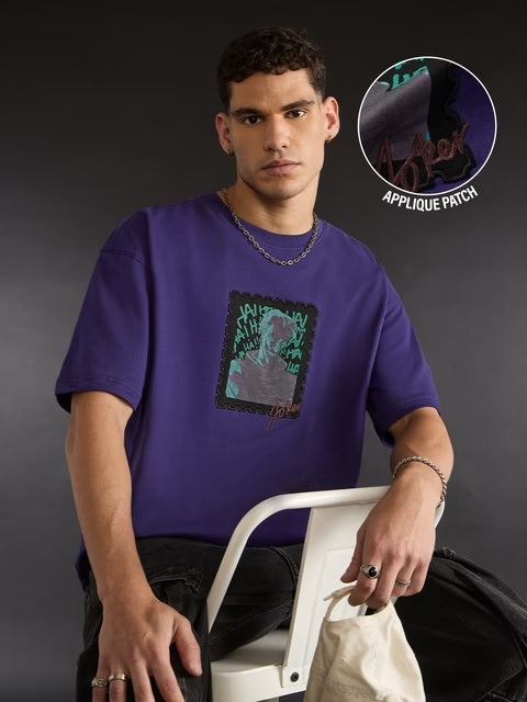 DC Joker Patch Oversized T-Shirts