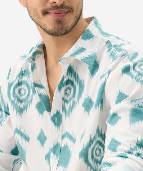 Indie Pattern Men Textured Shirts