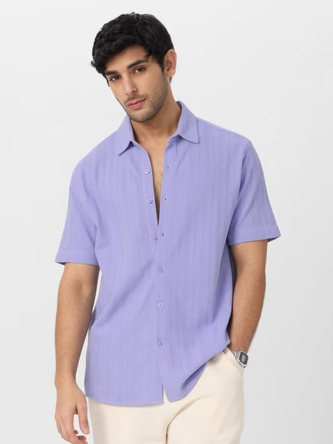Orchid Men Textured Shirts