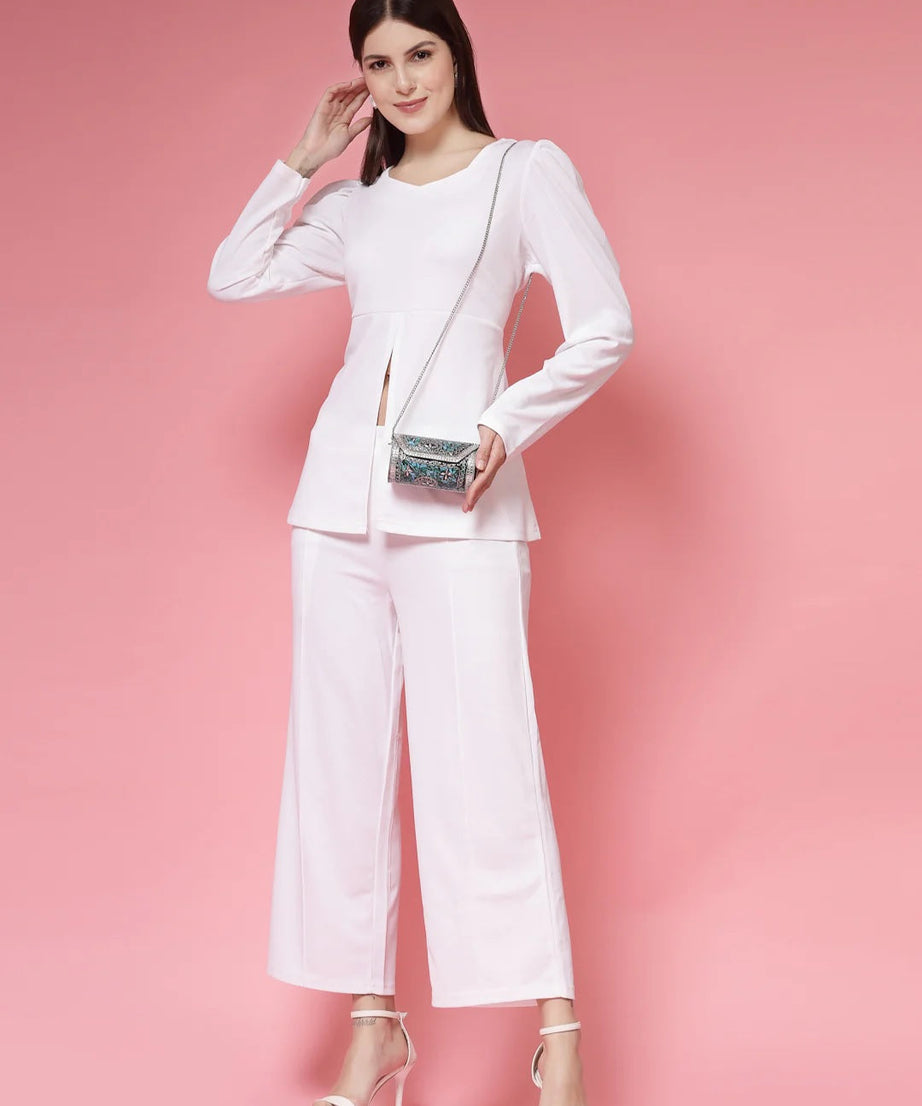 Mosaic Embellished Metal Clutch