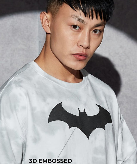 Batman Bat Signal Tie Dye Oversized T-Shirts