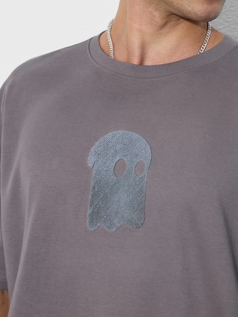Faded Grey Oversized T-Shirts