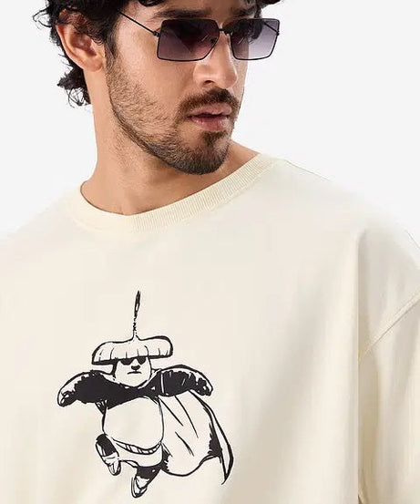 Kung Fu Panda Back Off Oversized T-Shirts