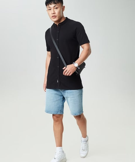 Midnight Black Knit Shirts