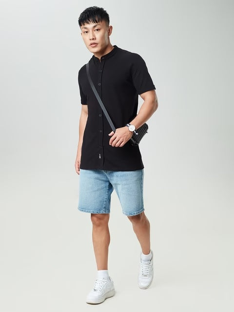 Midnight Black Knit Shirts