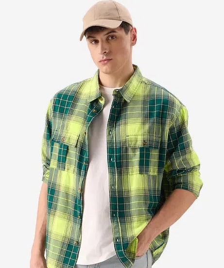 Plaid Gulf Coast Men Utility Shirts