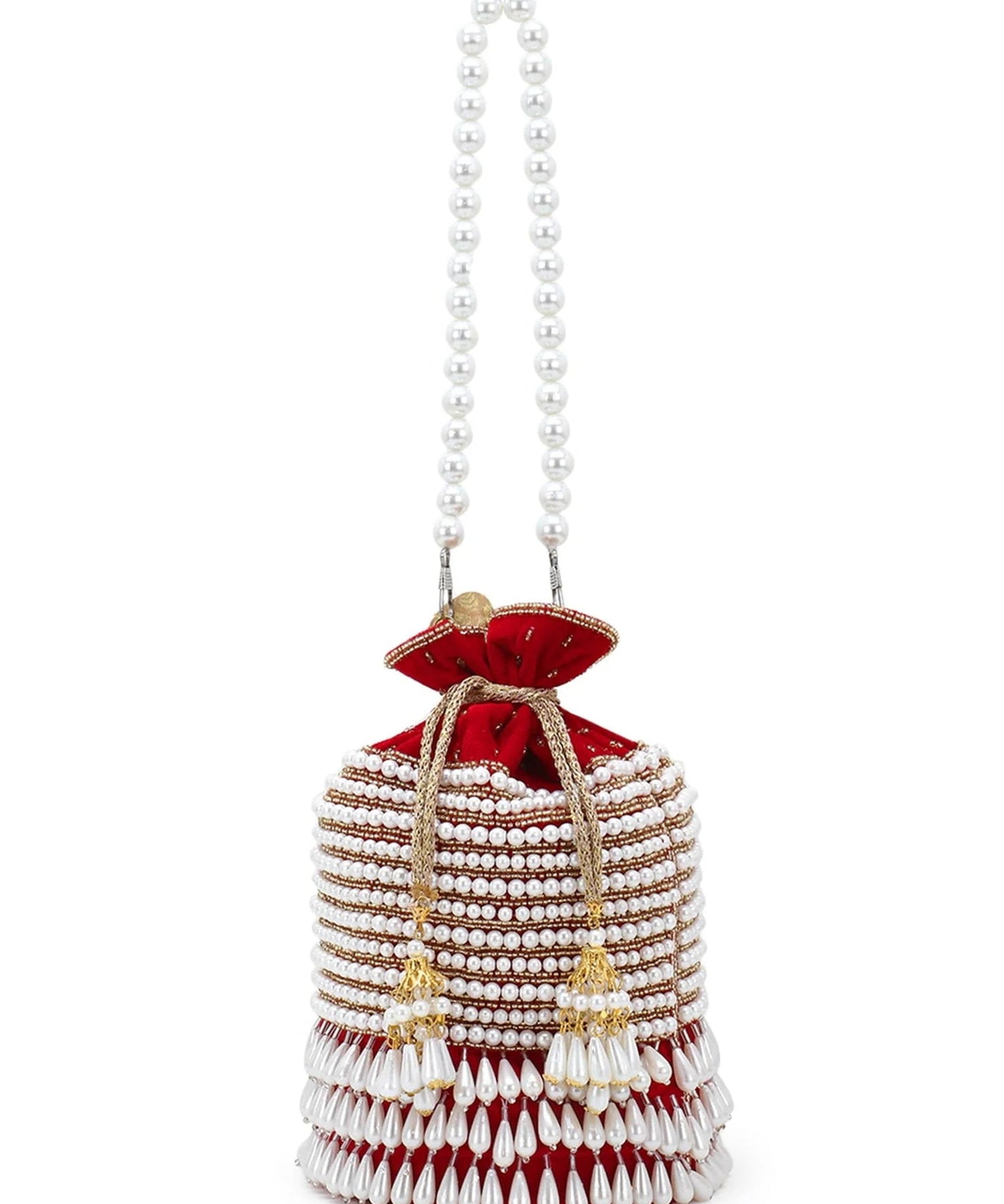 Glitz Velvet Beaded Potli Bag