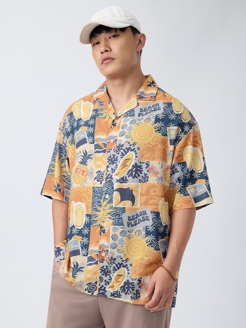 Tropical Oversized Shirts