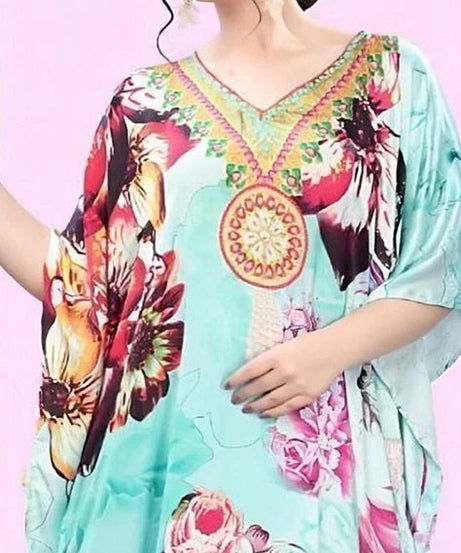 Free size Kaftan dress for Women Beach Dress Lightweight Loungewear