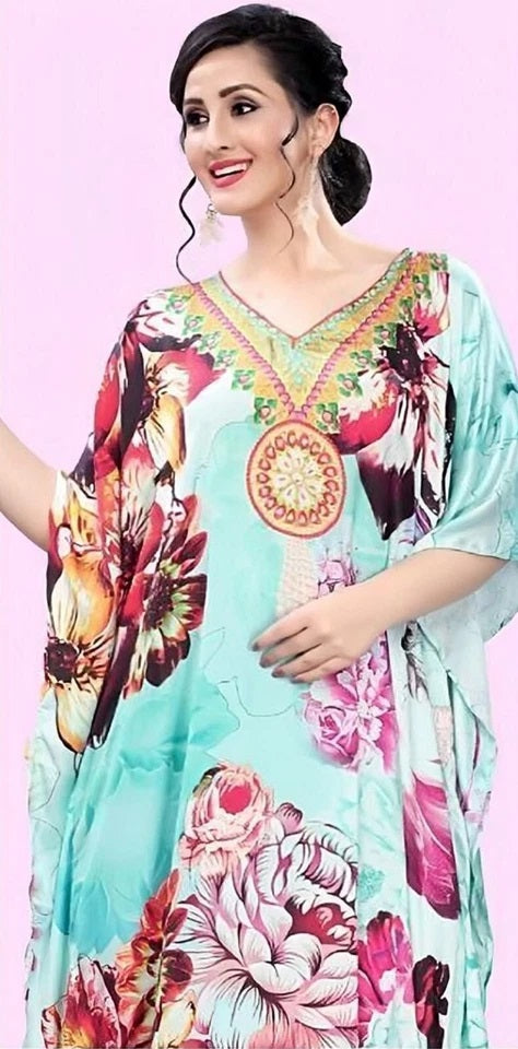 Free size Kaftan dress for Women Beach Dress Lightweight Loungewear