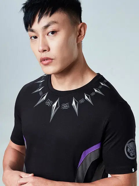 Black Panther For T'Challa Drop Cut T-Shirts