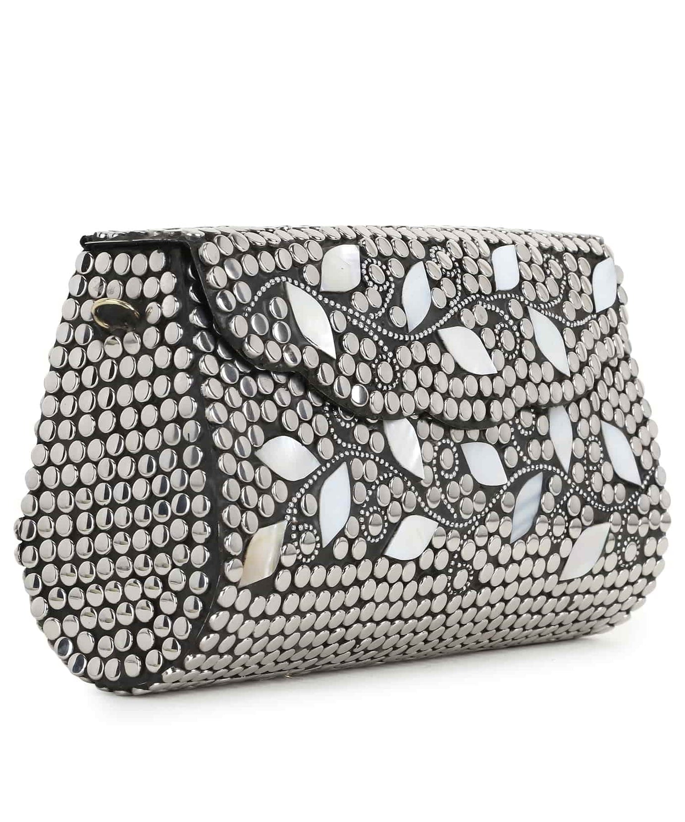 Mosaic Metal Botanical Mosaic Clutch