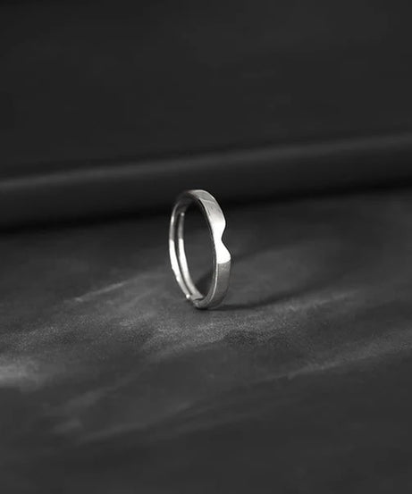 Silver Classic Ring Band For Him