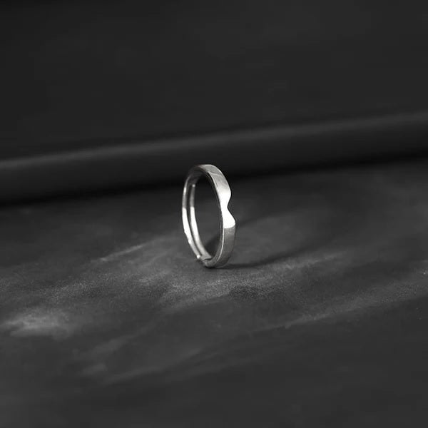 Silver Classic Ring Band For Him