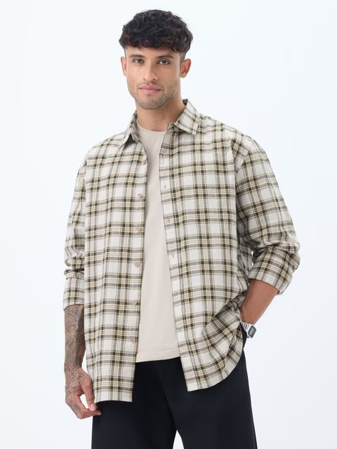 Checks Bumblebee Cotton Linen Shirts