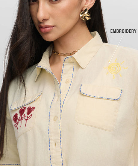 Sunshine Women Cropped Shirts