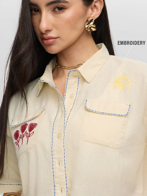 TSS Originals Sunshine Women Cropped Shirts