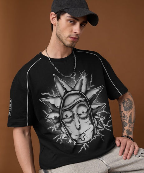 Rick & Morty Sparky Oversized T-Shirts