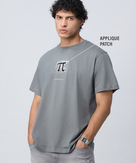Printed Pi State Men Relaxed Fit T-Shirts