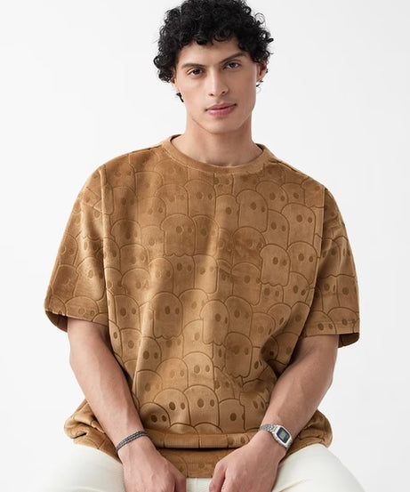 Mr. Souls Pattern Oversized T-Shirts