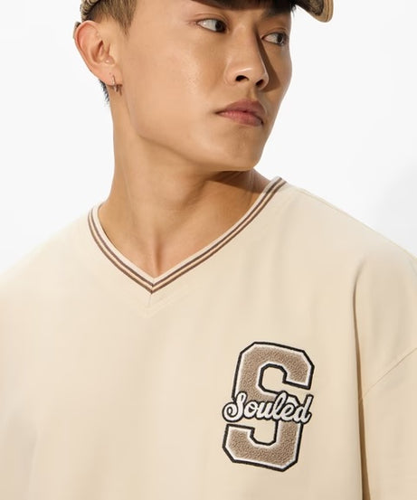 Cosmic Beige Oversized T-Shirts