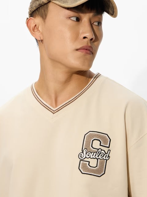 Cosmic Beige Oversized T-Shirts