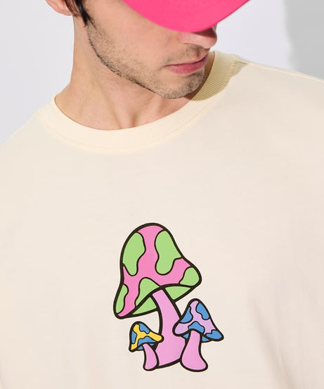 Shroomy Vibes Men Oversized T-Shirts