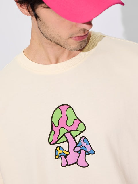 Shroomy Vibes Men Oversized T-Shirts