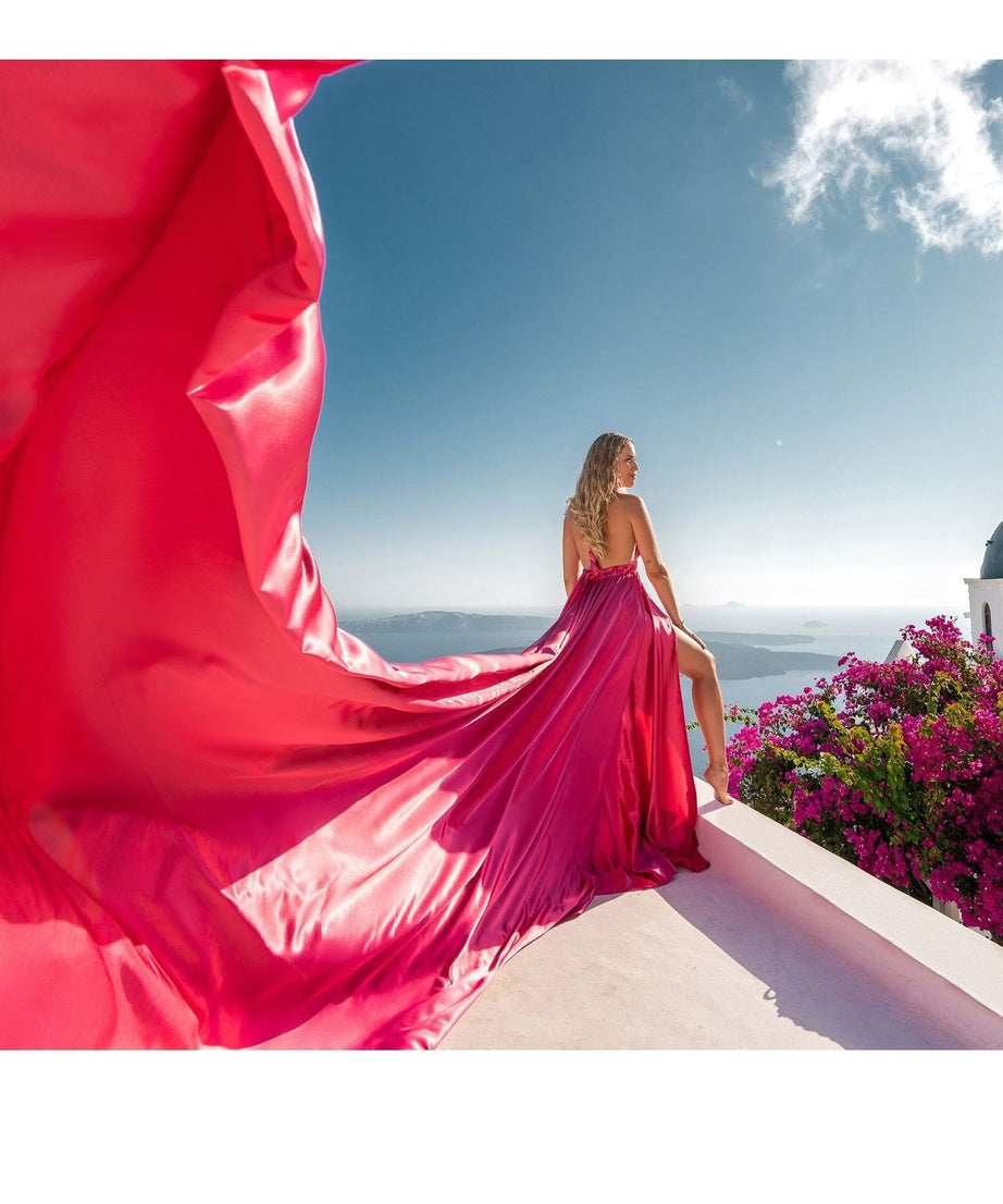 Long Flying Dress / Flying Dress For Photoshoot / Long Train Dress