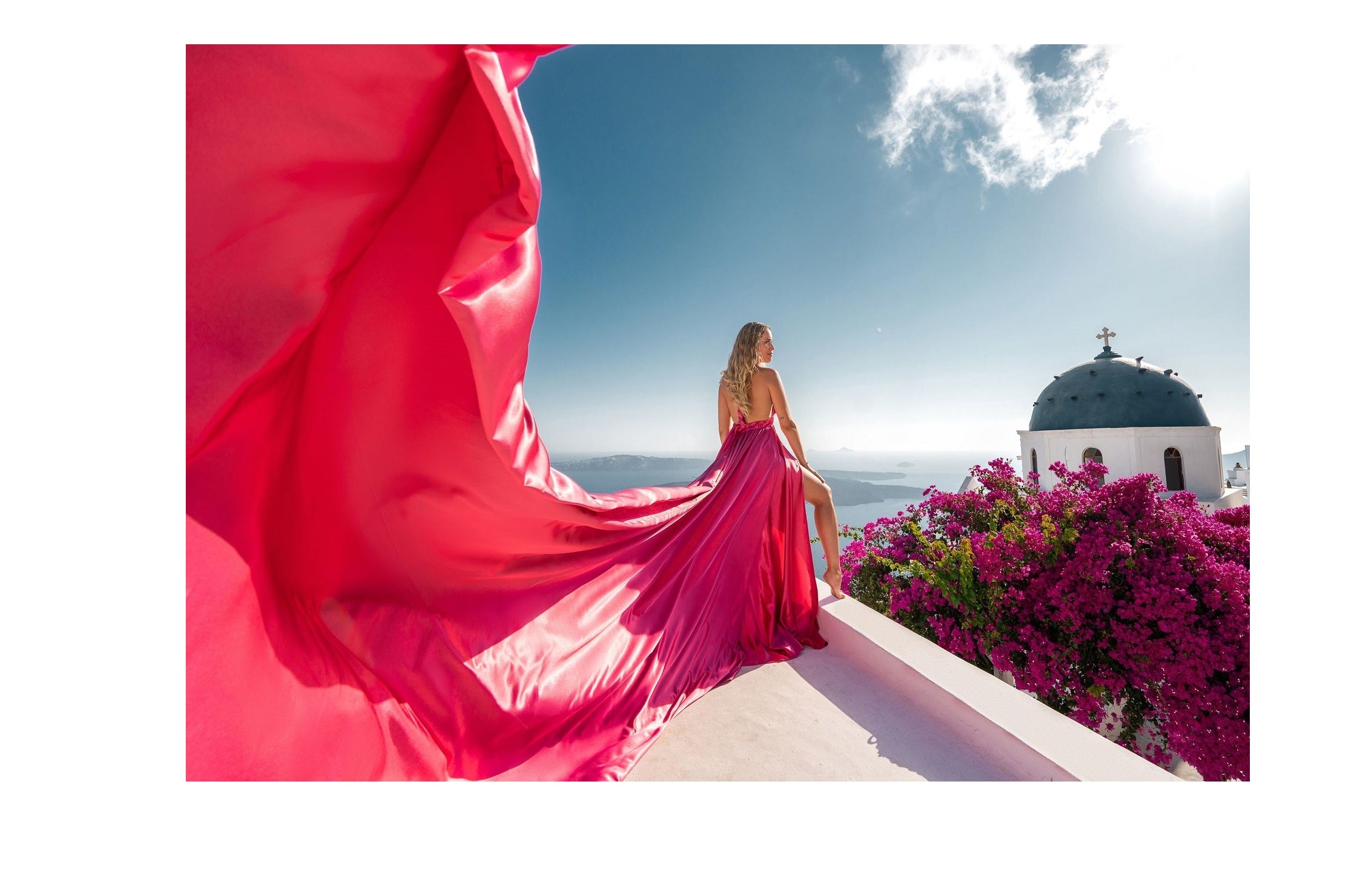 Long Flying Dress / Flying Dress For Photoshoot / Long Train Dress