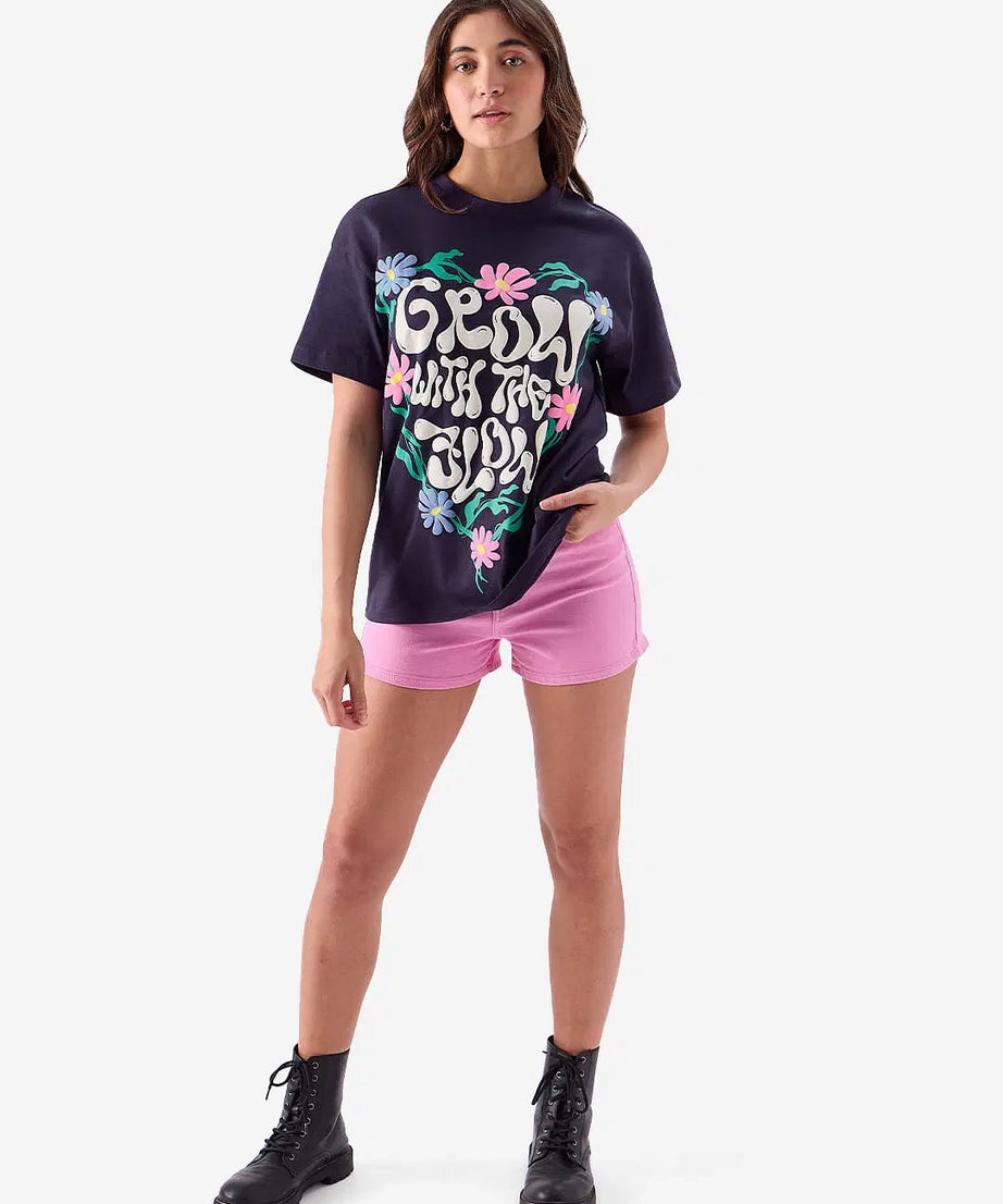 Grow With The Flow Women Oversized T-Shirt