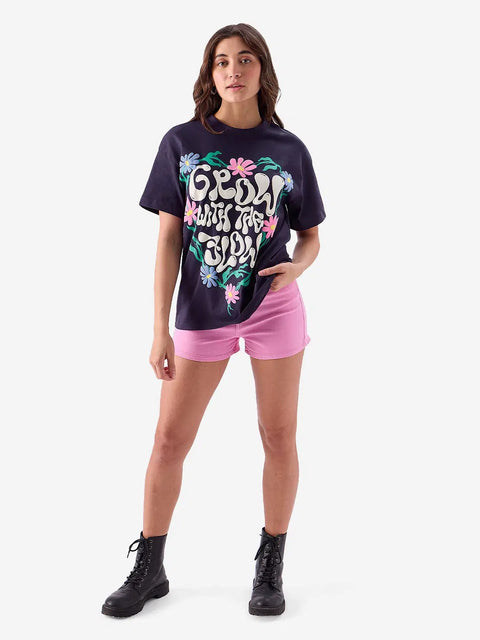 Grow With The Flow Women Oversized T-Shirt