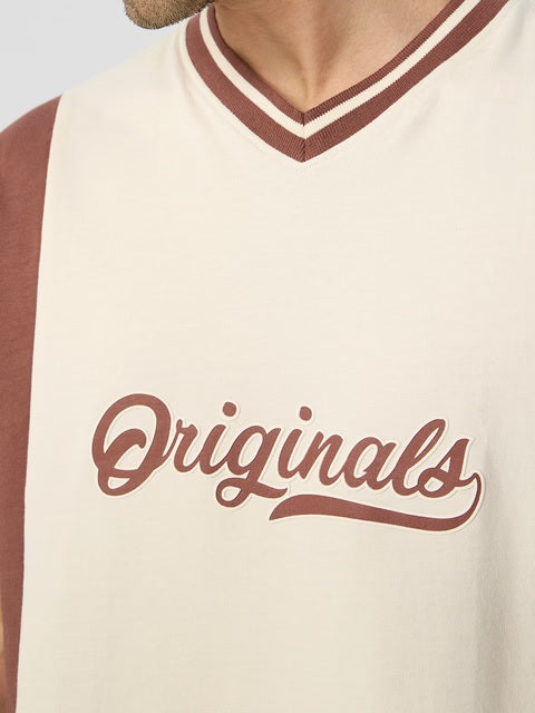 Varsity Chestnut Oversized T-Shirts