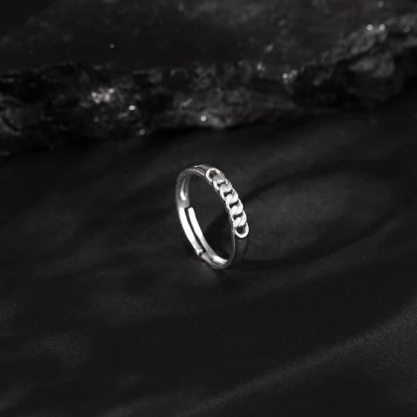 Silver Classic Chain Ring for Him
