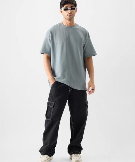 Slate Grey Oversized T-Shirts