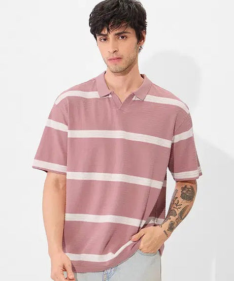 Textured Polo Quartz Oversized Polos