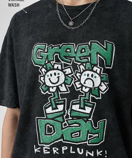 Green Day Kerplunk Oversized T-Shirts