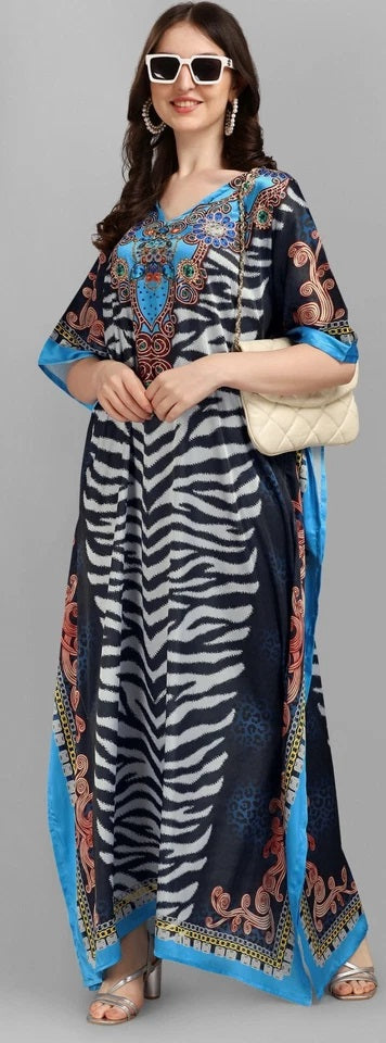 Free Size Kaftan Dress Long Maxi Kimono Caftan Gown Nightdress Beach Party Dress