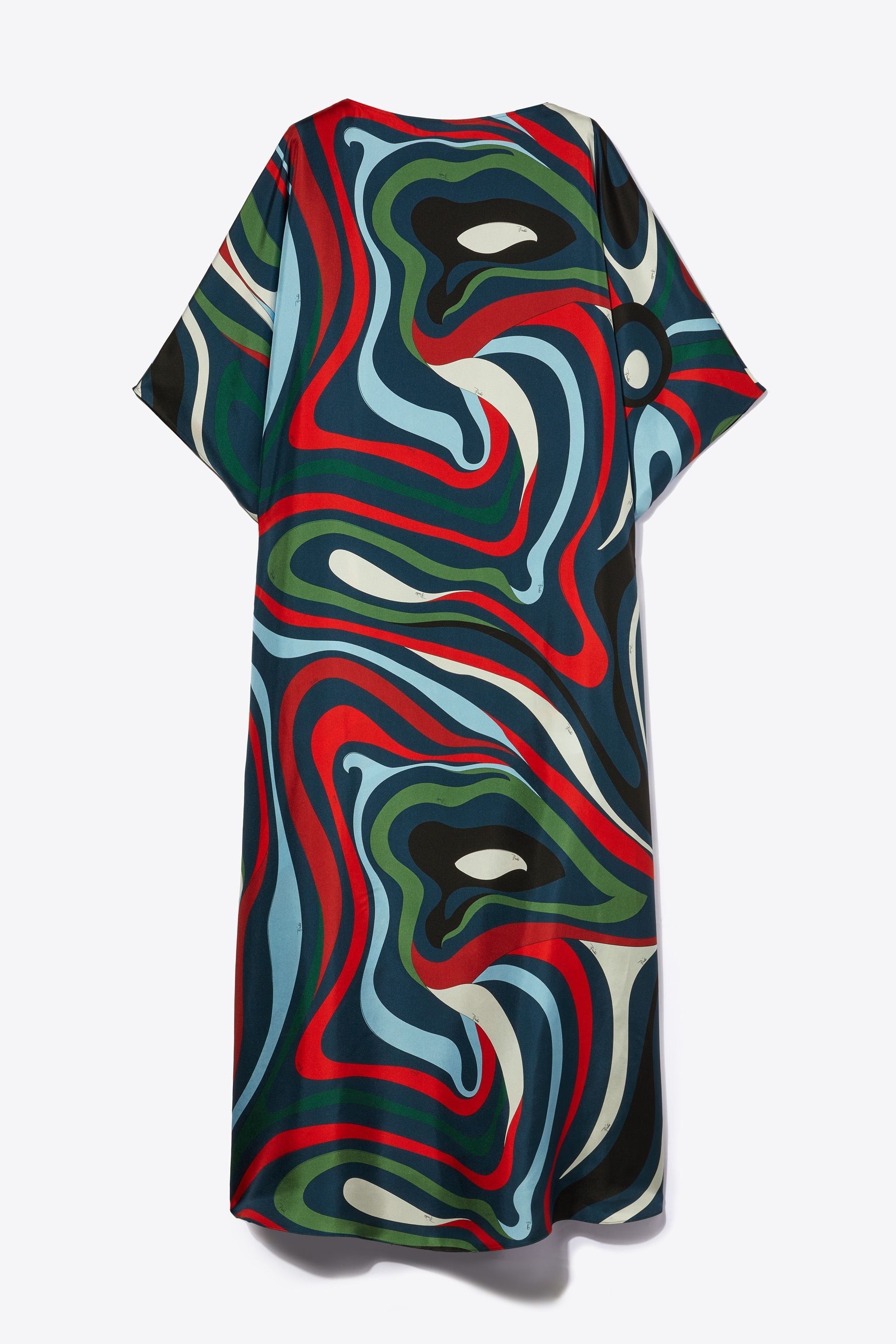 Silk Crepe Printed Kaftan, Casual Wear Caftan For Women's