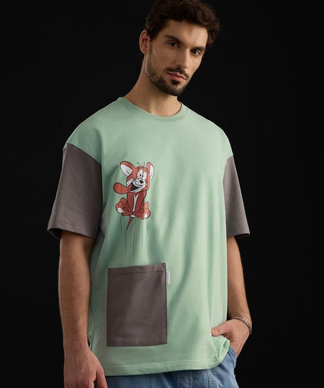 Tom & Jerry Toasted Oversized T-Shirts