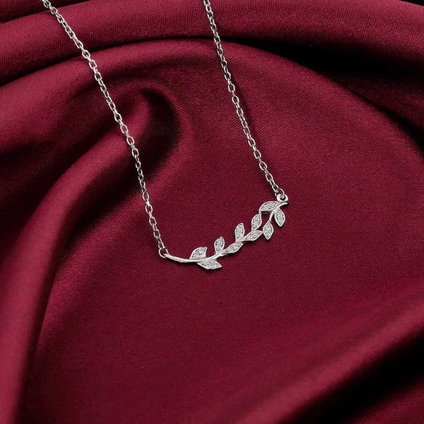 Silver Leaf Necklace