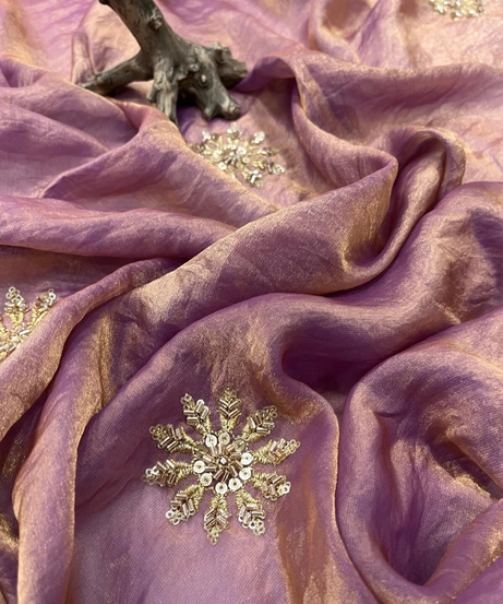 Women's Fandy Satin Silk Saree With Blouse 11-RV