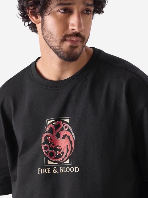 House of the Dragon Family Tree Oversized T-Shirts