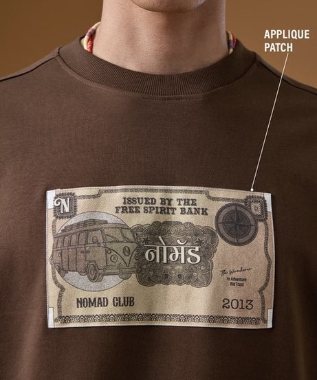 Nomad: Retro Rupee Super Oversized T-Shirts