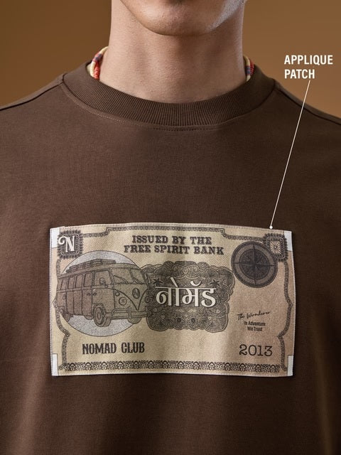 Nomad: Retro Rupee Super Oversized T-Shirts